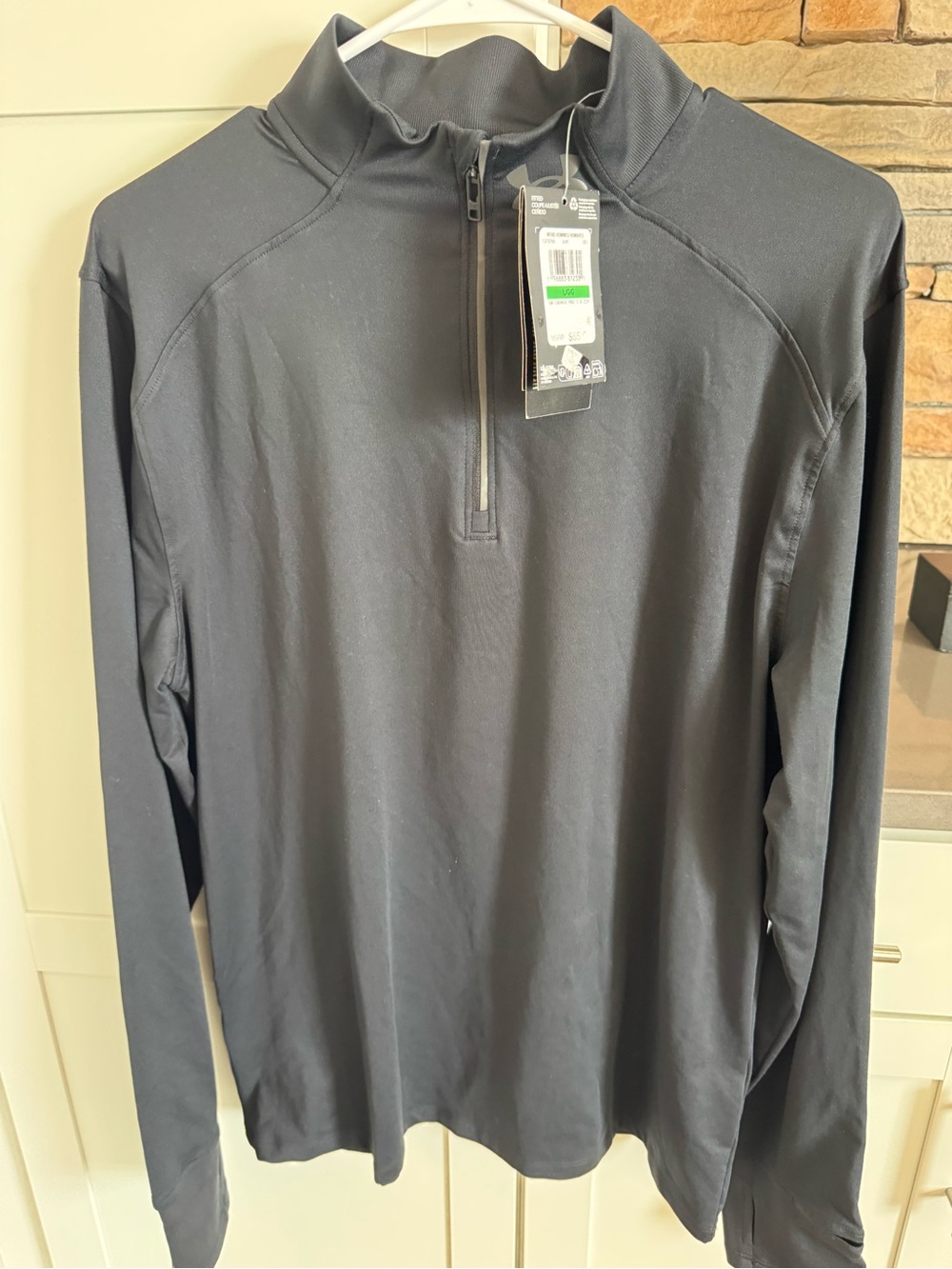 Under Armour Launch Pro 1/4 Zip Pullover Black Size Large New with Tags